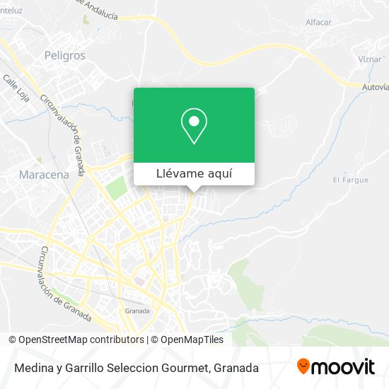 Mapa Medina y Garrillo Seleccion Gourmet