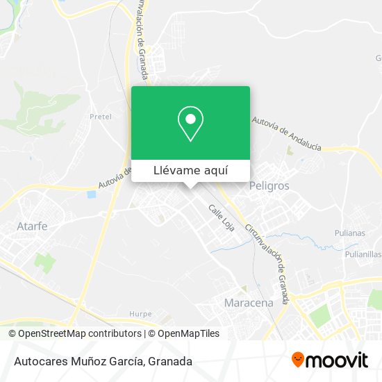 Mapa Autocares Muñoz García