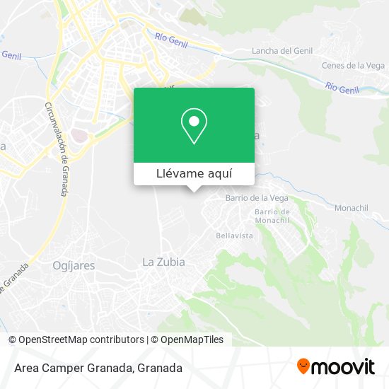 Mapa Area Camper Granada