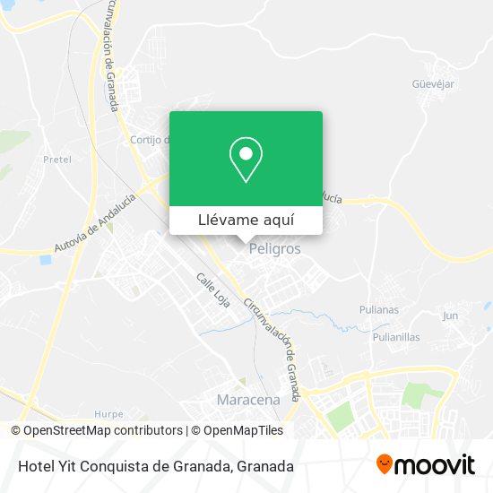 Mapa Hotel Yit Conquista de Granada