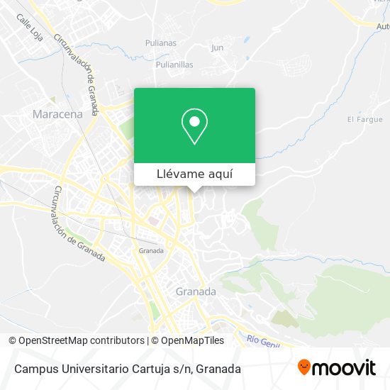 Mapa Campus Universitario Cartuja s / n