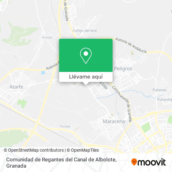 Mapa Comunidad de Regantes del Canal de Albolote