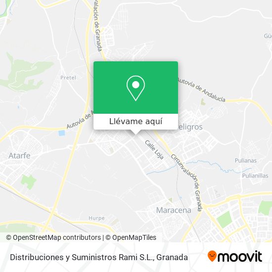 Mapa Distribuciones y Suministros Rami S.L.