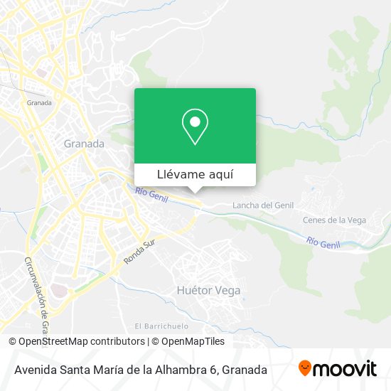 Mapa Avenida Santa María de la Alhambra 6
