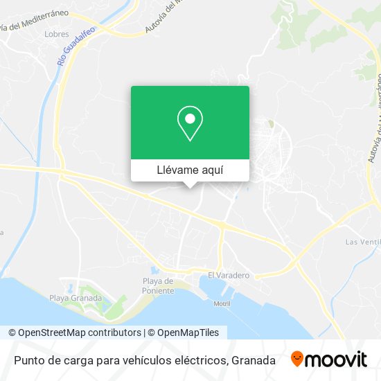 Mapa Punto de carga para vehículos eléctricos