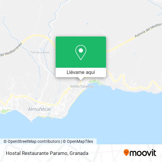 Mapa Hostal Restaurante Paramo
