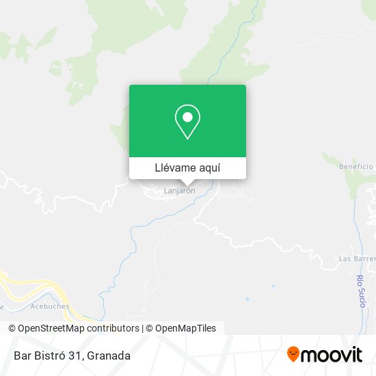 Mapa Bar Bistró 31