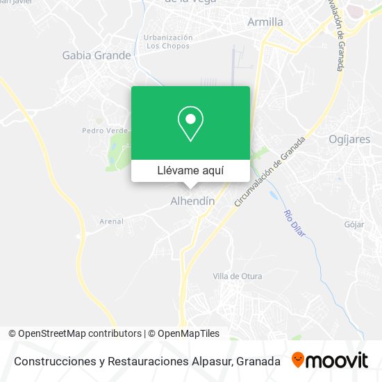 Mapa Construcciones y Restauraciones Alpasur