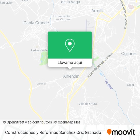Mapa Construcciones y Reformas Sánchez Crs