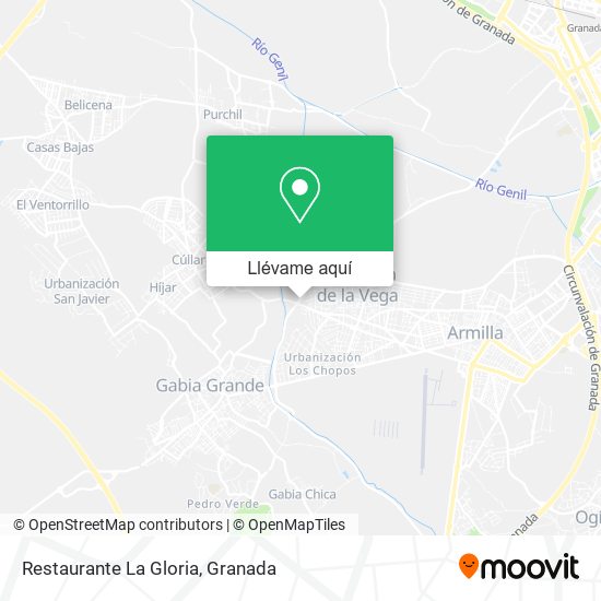 Mapa Restaurante La Gloria