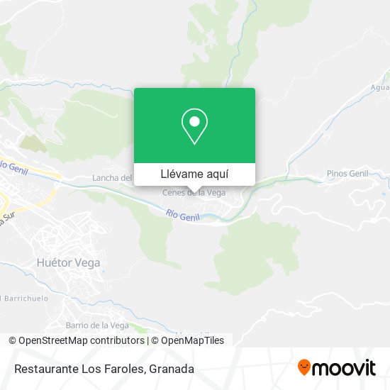 Mapa Restaurante Los Faroles