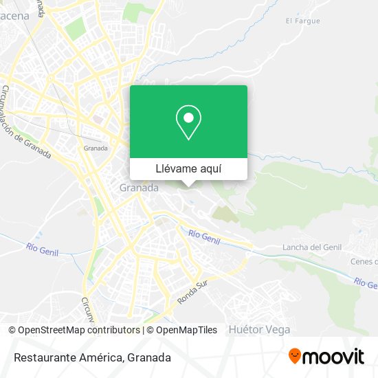Mapa Restaurante América