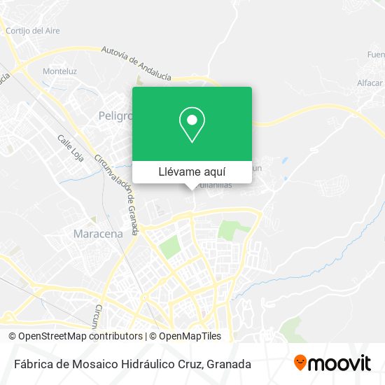 Mapa Fábrica de Mosaico Hidráulico Cruz