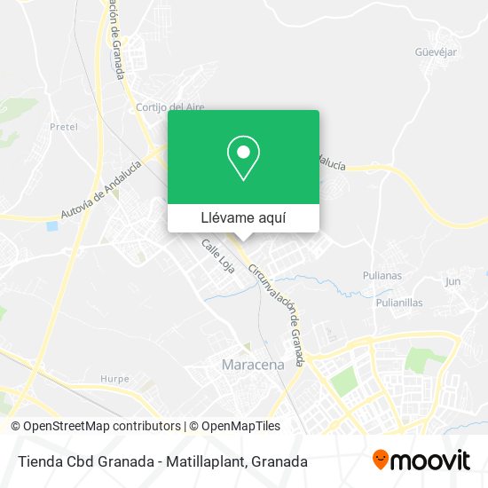 Mapa Tienda Cbd Granada - Matillaplant