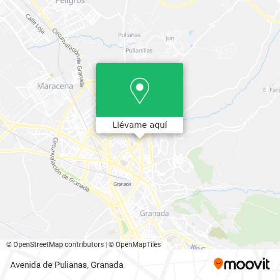 Flecha inteligente virtud Cómo llegar a Avenida de Pulianas en Granada en Autobús o Metro?