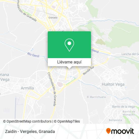 Mapa Zaidín - Vergeles