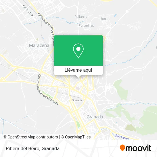 Mapa Ribera del Beiro