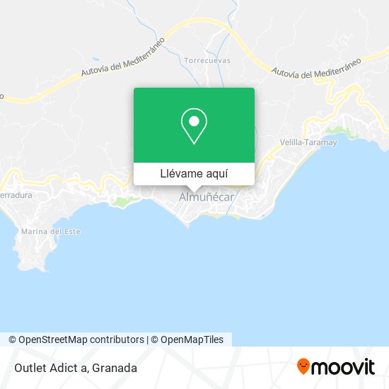 Mapa Outlet Adict a
