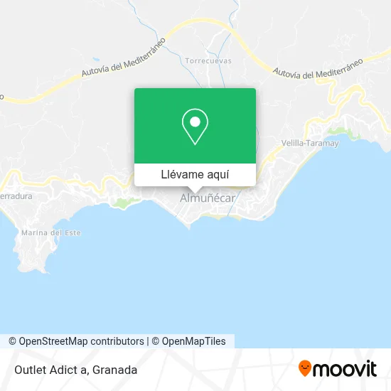 Mapa Outlet Adict a