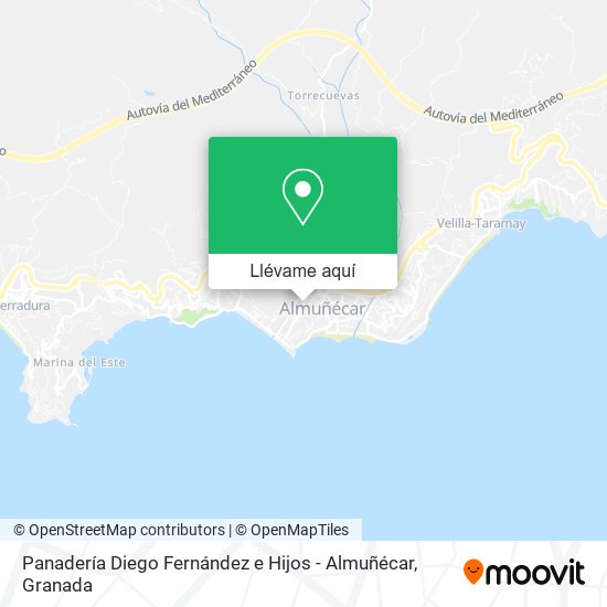 Mapa Panadería Diego Fernández e Hijos - Almuñécar