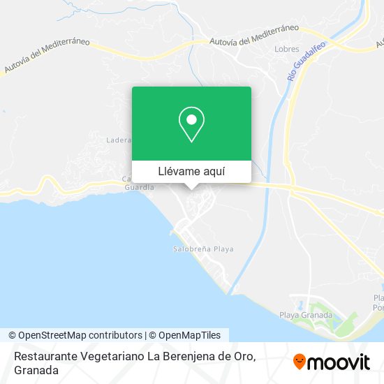 Mapa Restaurante Vegetariano La Berenjena de Oro