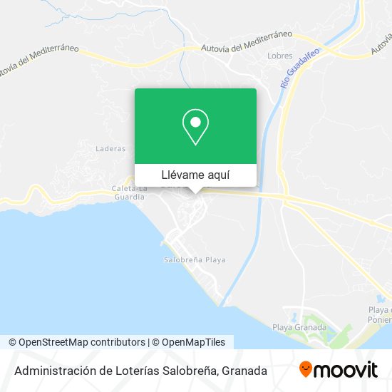 Mapa Administración de Loterías Salobreña