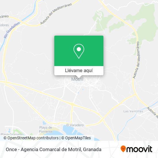 Mapa Once - Agencia Comarcal de Motril