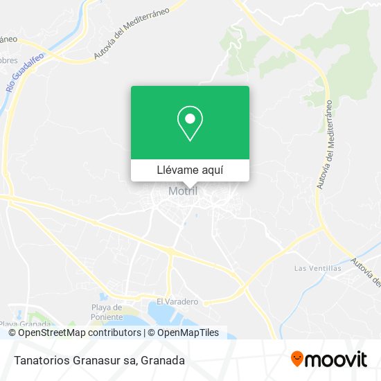 Mapa Tanatorios Granasur sa