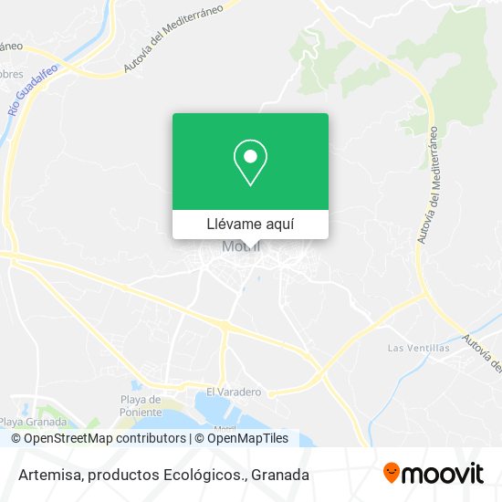 Mapa Artemisa, productos Ecológicos.