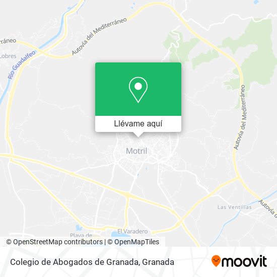 Mapa Colegio de Abogados de Granada