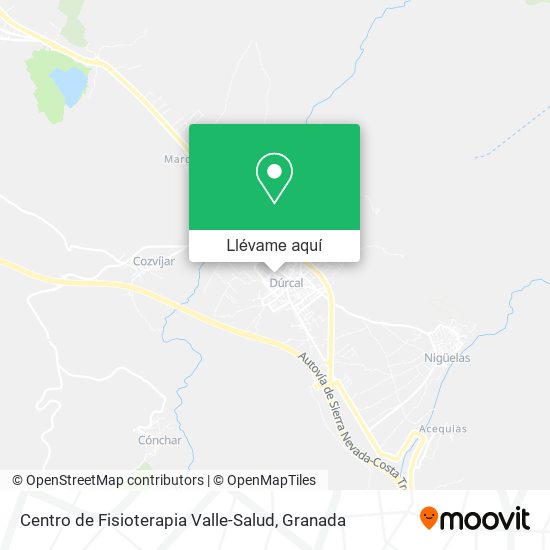 Mapa Centro de Fisioterapia Valle-Salud