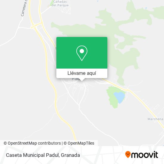 Mapa Caseta Municipal Padul