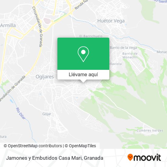 Mapa Jamones y Embutidos Casa Mari