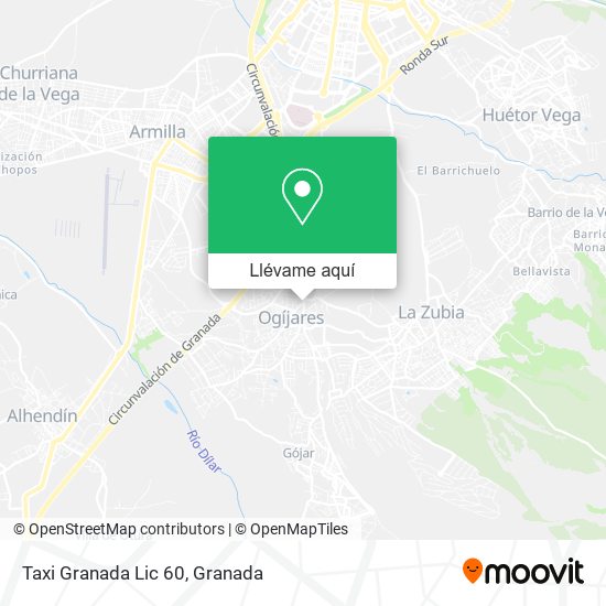 Mapa Taxi Granada Lic 60