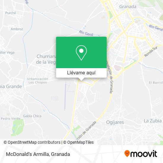 Mapa McDonald's Armilla