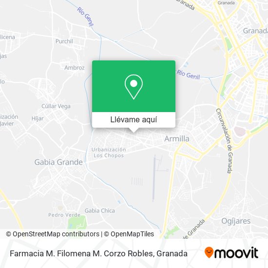 Mapa Farmacia M. Filomena M. Corzo Robles