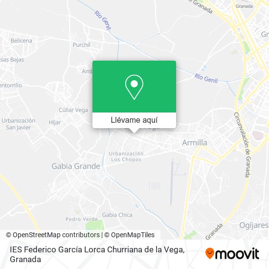 Mapa IES Federico García Lorca Churriana de la Vega