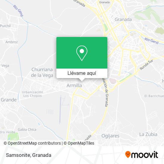 Mapa Samsonite