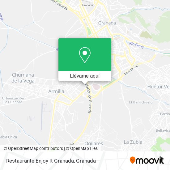 Mapa Restaurante Enjoy It Granada