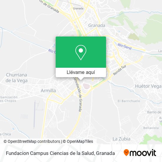 Mapa Fundacion Campus Ciencias de la Salud