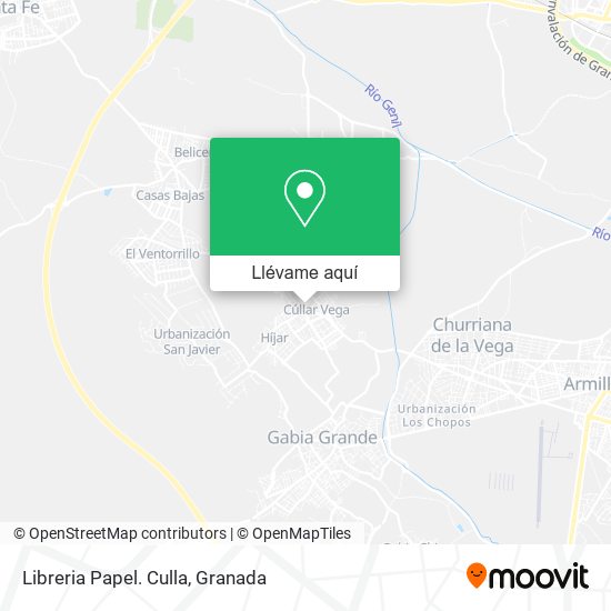 Mapa Libreria Papel. Culla