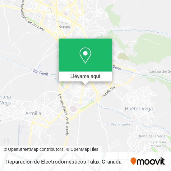 Mapa Reparación de Electrodomésticos Talux