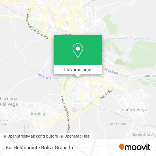 Mapa Bar Restaurante Bolivi