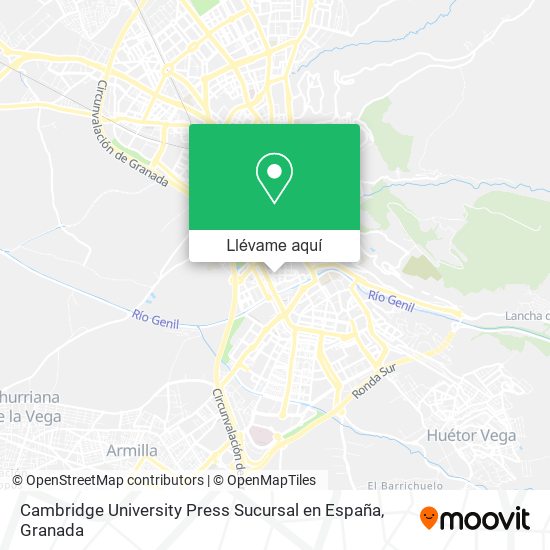 Mapa Cambridge University Press Sucursal en España