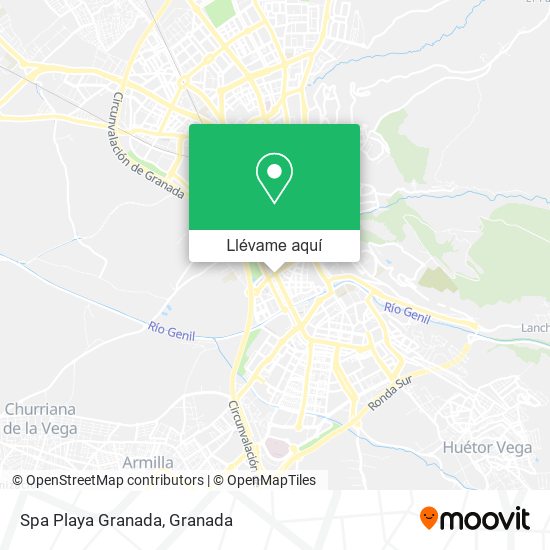 Mapa Spa Playa Granada