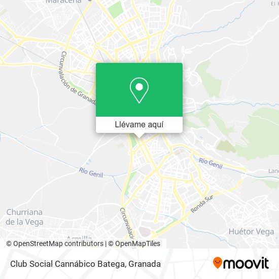 Mapa Club Social Cannábico Batega