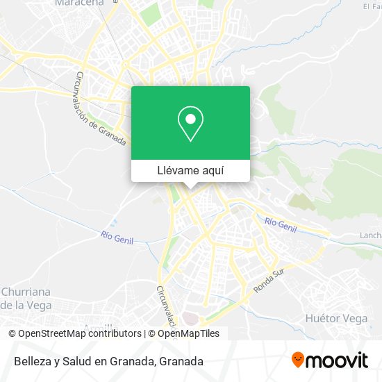 Mapa Belleza y Salud en Granada