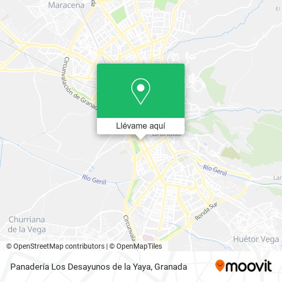 Mapa Panadería Los Desayunos de la Yaya