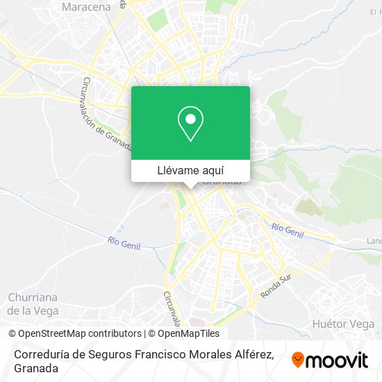 Mapa Correduría de Seguros Francisco Morales Alférez