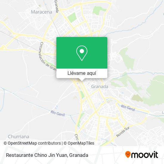 Mapa Restaurante Chino Jin Yuan